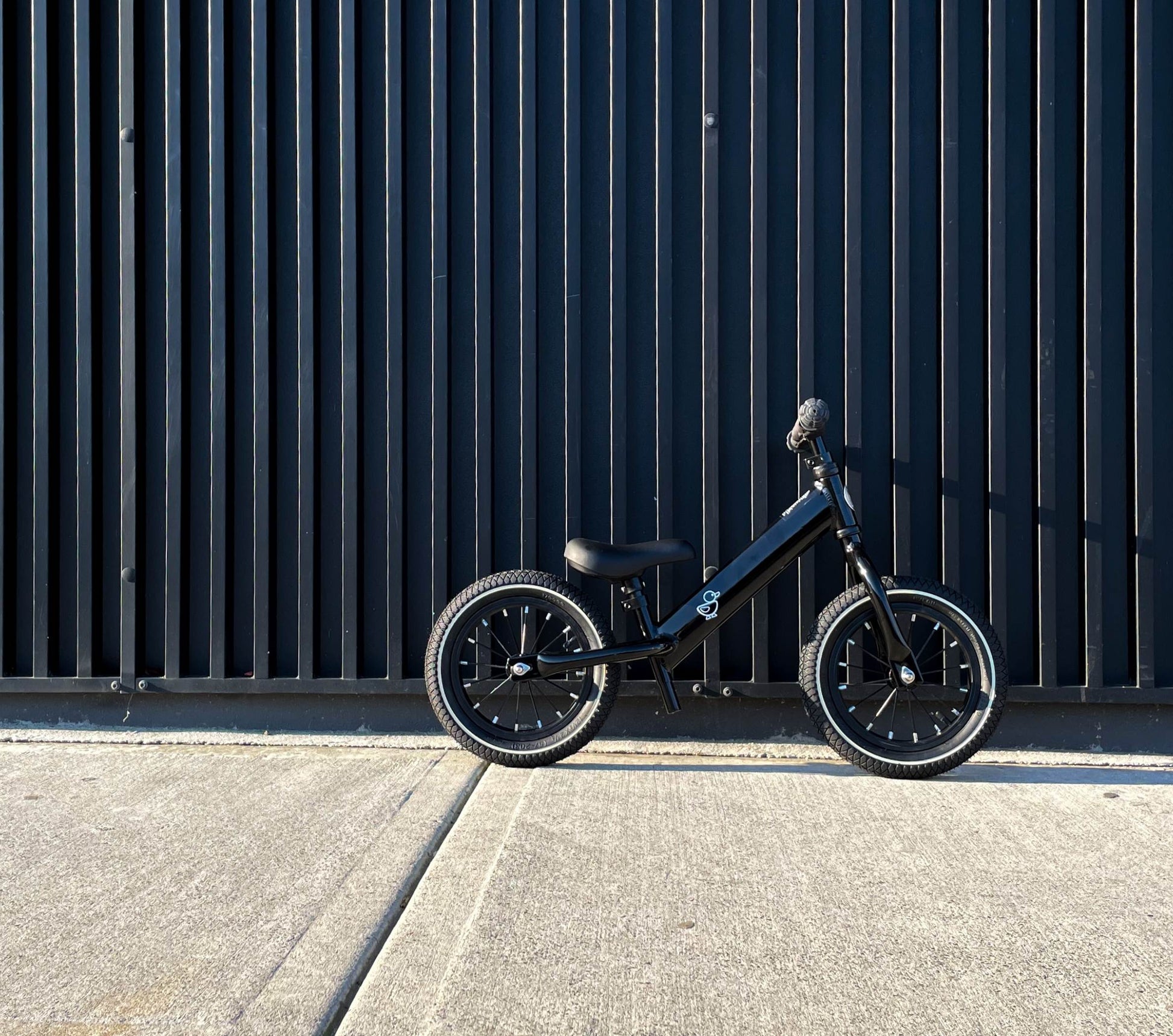 All black balance bike