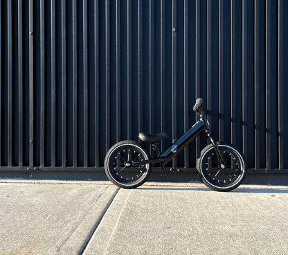 All black balance bike